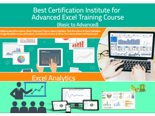 Advanced Excel Training in Delhi, West Delhi, SLA Institute, Free VBA Macros & SQL Certification, 100% Job Guarantee